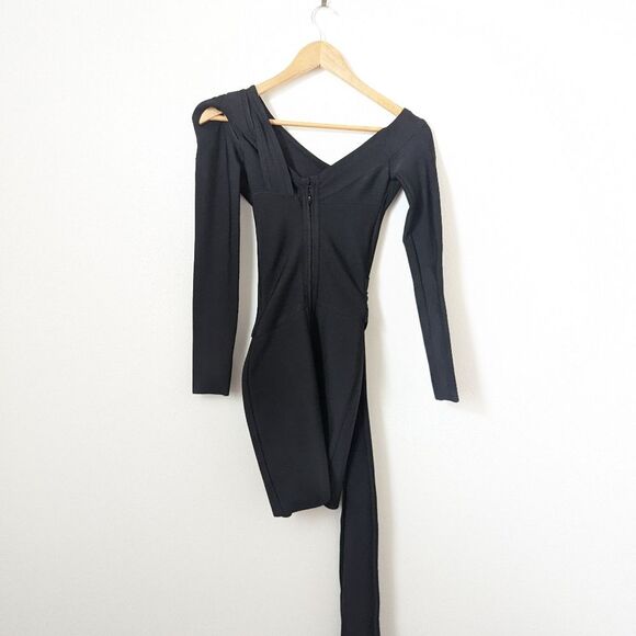 House of CB Black Long Sleeve Dress - Picture 5 of 6